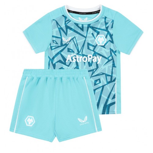 Maillot de foot Wolves Troisième enfant 2023-24 Manches Courte (+ pantalon court)